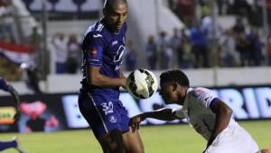 Eddie Hernández habló del gol anulado por mano y asegura que nunca sintió que el balón le haya rebotado. Foto Ronald Aceituno