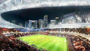 Así sería el estadio que construirían en Miami para el equipo de David Beckham. Foto MLS