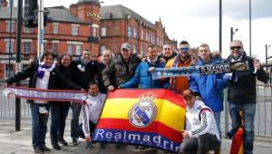 El Real Madrid recibirá esta noche (tarde en Honduras) el apoyo de 2.500 aficionados en Manchester. (FOTO: Twitter)