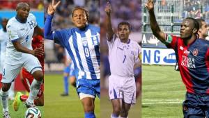 Los jugadores Wilson Palacios, Carlos Pavón, Amado Guevara y David Suazo, han sido de los grandes futbolistas que ha tenido Honduras. Foto DIEZ