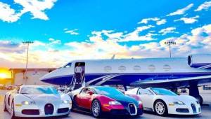 Floyd Mayweather acaba de mostrar su jet privado y la colección de vehículos de lujo.