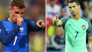Griezmann y Cristiano Ronaldo fueron rivales en la pasada final de la Eurocopa.