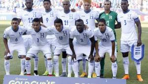 La selección de Honduras que participó en la Copa Oro.