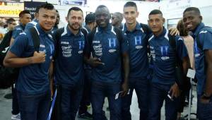 Los seleccionados de Honduras viajaron ilusionados con hacer un buen papel en la Copa Oro. (Fotos: Melvin Cubas)