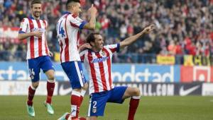 Los goles del Atlético de Madrid fueron obra de Griezmann con un doblete y Godín sentenció el partido.