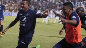 El Chino Discua silenció a todos los olimpistas con su gol que significó el pase a la final. FOTO Juan Salgado