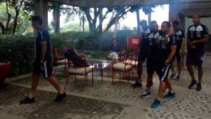 Los jugadores de la Selección Nacional de Honduras durante su estadía en el hotel Camino Real Sumiya de Cuernavaca, Morelos. Fotos cortesía La Unión de Morelos
