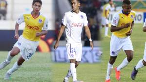 Carlos Pineda, Ariel Flores y Elmer Güity, tres jóvenes que suman minutos en el torneo Clausura.