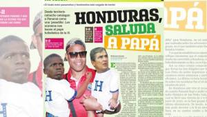 Esta es la portada que el periódico Día a Día le ha dedicado en su sección deportiva al juego Honduras-Panamá en Copa Oro.