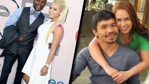 Ls mujeres de Manny Pacquiao y Floyd Mayweather.
