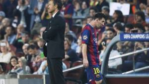 La relación entre Luis Enrique y Messi parece haberse quebrantado.