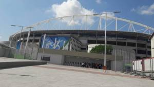 Así luce el estadio Engenhão esta mañana del jueves previo al debut de Honduras, nada de ambiente.