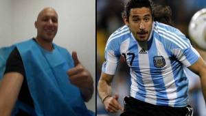 Gutiérrez, mundialista con Argentina en Sudáfrica 2010, se sometió a quimioterapias para combatir un cáncer testicular. Foto Twitter