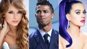 Cristiano Ronaldo comparte el ranking en redes entre Taylor Swift y Katy Perry.