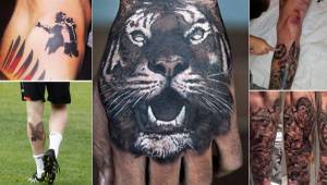Antes de jugarse el clásico español, mostramos los extravagantes tatuajes de los futbolistas de ambos clubes.