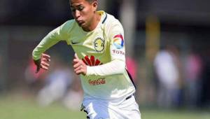 Gerson Torres en su debut con el América en la Copa MX.