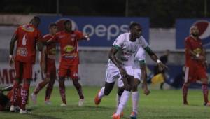 Traoré marco el primer gol del partido en Puerto Cortés.