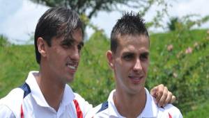 Bryan y Yendrick Ruiz estuvieron juntos durante la Copa Oro del año 2013 realizada en Estados Unidos. (Nacion)