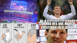 Cristiano Ronaldo dijo presente con tres goles en el derbi disputado en el Calderón y las redes sociales se llenaron de memes sobre él.