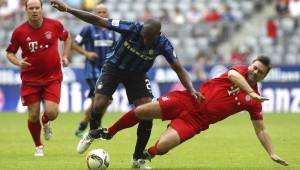 David Suazo jugó como en sus mejores tiempos y le dio el triunfo al Inter de Milan en juego de Leyendas ante el Bayern Munich.