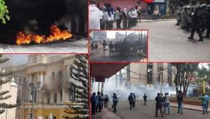 En varias zonas del país se vivieron momentos difíciles en protestas de varias personas en territorio hondureño. Tegucigalpa sufrió de ello.