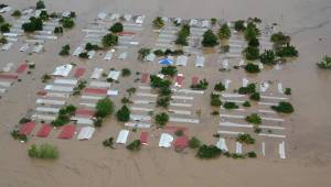 Los huracanes Eta y Iota dejaron ciudades inundadas en Honduras.