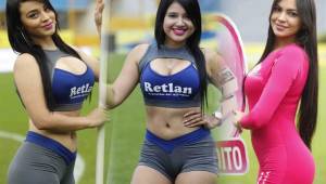 Las guapas modelos que llegaron a los estadios hondureños para darle elegancia al ambiente.