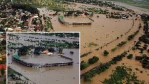 El recinto deportivo del Parrillas One, ubicado en La Lima, Cortés, una de las zonas más golpeada por ETA y IOTA, sufrió los embates de las inundaciones. ¡Y aún no se ha inaugurado!