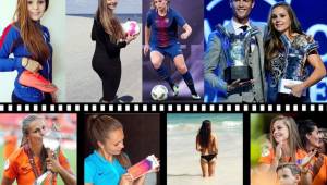 ¡Qué linda! Ella es Lieke Martens, futbolista que hoy acompañó a Cristiano Ronaldo en la gala de la Champions League donde recibió el premio a la Mejor Jugadora de la UEFA 2017.