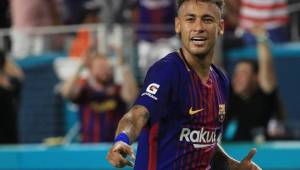 Neymar jugando sus últimos partidos con el Barcelona.