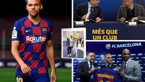 Estas son las mejores imágenes de la presentación del danés Martin Braithwaite con el Barcelona. En redes sociales no perdonan que se haya tomado una foto cerca de una camisa del Real Madrid.