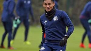 El mediocampista hondureño Andy Najar reaparece en los entrenamientos del Anderlecht tras dos meses lesionados y podría reaparecer mañana ante el Bayern.