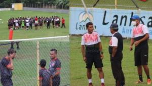 Sesión de entrenamiento del Vida de este martes en el Campo Atlántida de La Ceiba. Foto: Edgar Witty