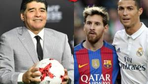 Maradona prefiere a Messi, pero tampoco duda del nivel de Cristiano.