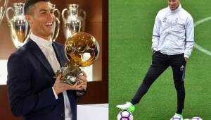 El delantero del Real Madrid, Cristiano Ronaldo, ganaría el quinto Balón de Oro este año según su entrenador, Zinedine Zidane. Fotos cortesía