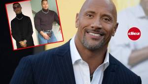 El actor Dwayne Johnson agitó las redes sociales con su comentario sobre las dos fotogragías.