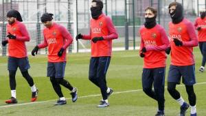 Barcelona entrenó sin sus atacantes y se prepara para juego de la Copa del Rey.