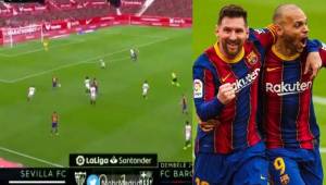 Lionel Messi anotó su gol 18 en LaLiga con el Barcelona en lo que va de la temporada.