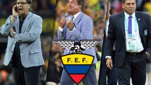 Los entrenadores Gerardo 'Tata' Martino, Jorge Luis Pinto y Luis Fernando Suárez, son candidatos para dirigir a la selección de Ecuador en la próxima eliminatoria.