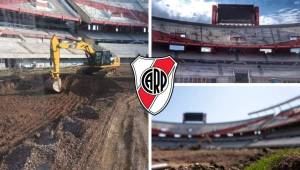 Así luce actualmente el estadio Monumental de River Plate y la selección Argentina con las obras de remodelación.