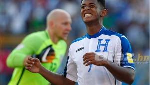 Antony Lozano no pudo celebrar con la selección de Honduras.