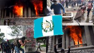 Cientos de guatemaltecos quemaron este sábado la sede del Congreso en una protesta en la que pidieron la renuncia del presidente, Alejandro Giammattei, tras la aprobación del presupuesto para 2021, el más alto en la historia del país pero que no contempla un aumento de las partidas sociales y por el que se prevé un fuerte endeudamiento público.