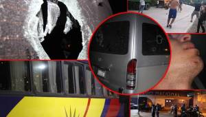 El equipo salvadoreño Alianza ha sido atacado en Tegucigalpa cuando se dirigían al estadio Nacional para enfrentar al Olimpia.