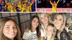 Las mujeres de los jugadores del Barcelona no se perdieron la final de la Copa del Rey y estos fueron sus mensajes tras ganar el título.