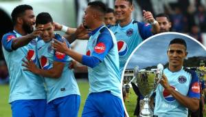 Motagua derrotó 2-0 al San Carlos de Costa Rica y se quedó con la Copa de Campeones en Comayagua. FOTOS: Marvin Salgado/Grupo OPSA.