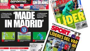Las polémicas portadas de los medios españoles y algunos de otros países europeos tras el triunfo del Real Madrid. Los diarios catalanes atizan contra el arbitraje.