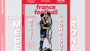 La portada de la polémica con la que France Football ilustra la rivalidad entre Cristiano Ronaldo y Leo Messi.