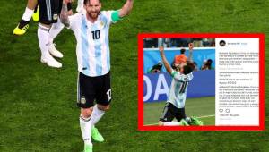 Lionel Messi se gana aún más el cariño de la gente con sus mensaje en redes sociales.