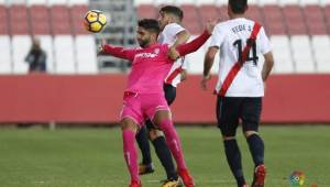 Jona Mejía aún no anota gol con el Lugo en la segunda división de España.