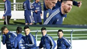 Nueve meses después, Leo Messi realizó su primer entrenamiento con Argentina y lo hizo en Valdebebas, la casa donde se entrena el Real Madrid.